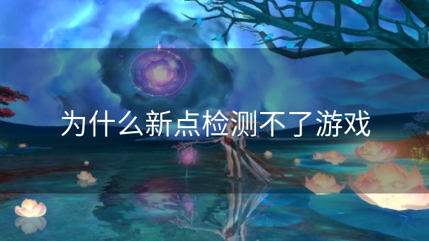 为什么新点检测不了游戏