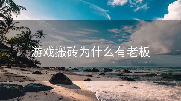 游戏搬砖为什么有老板