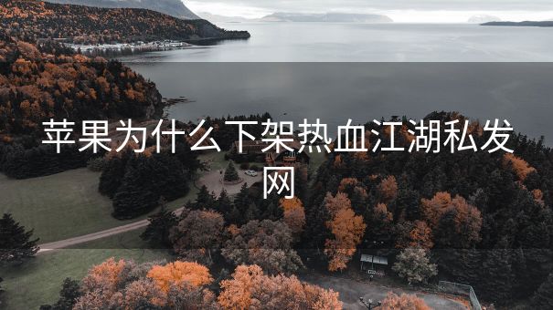 苹果为什么下架热血江湖私发网