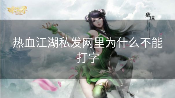热血江湖私发网里为什么不能打字