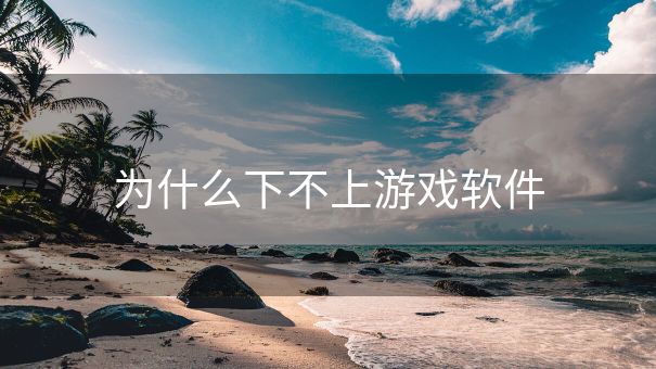 为什么下不上游戏软件