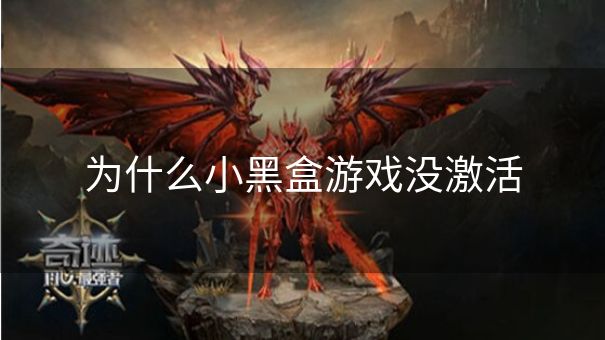 为什么小黑盒游戏没激活