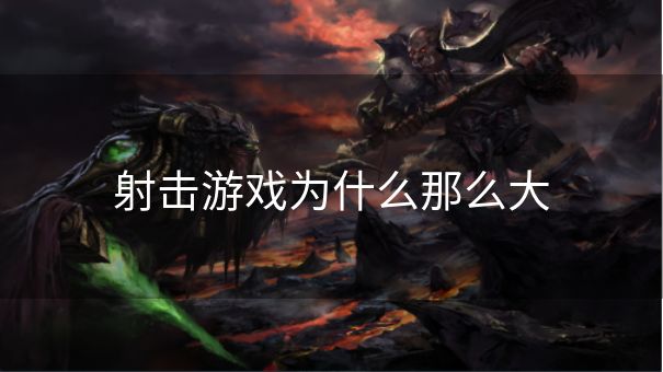 射击游戏为什么那么大