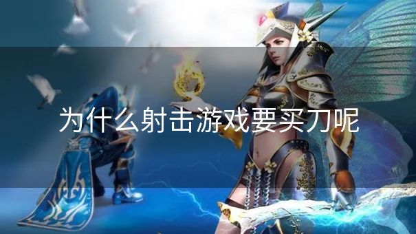 为什么射击游戏要买刀呢
