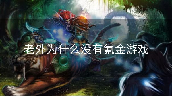 老外为什么没有氪金游戏