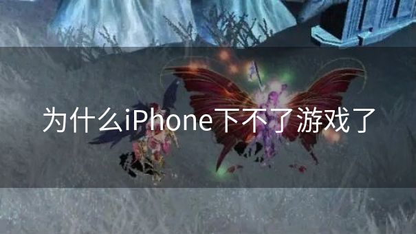 为什么iPhone下不了游戏了