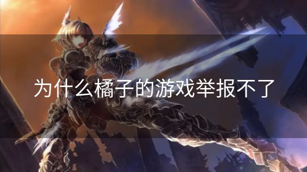 为什么橘子的游戏举报不了