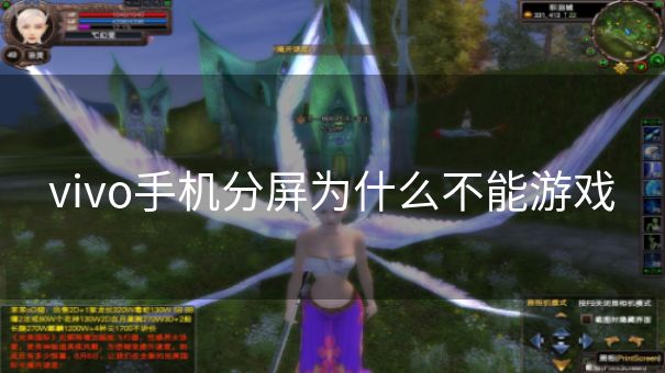 vivo手机分屏为什么不能游戏