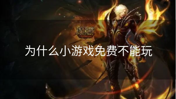 为什么小游戏免费不能玩