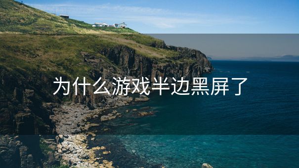 为什么游戏半边黑屏了