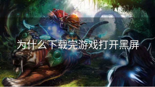 为什么下载完游戏打开黑屏