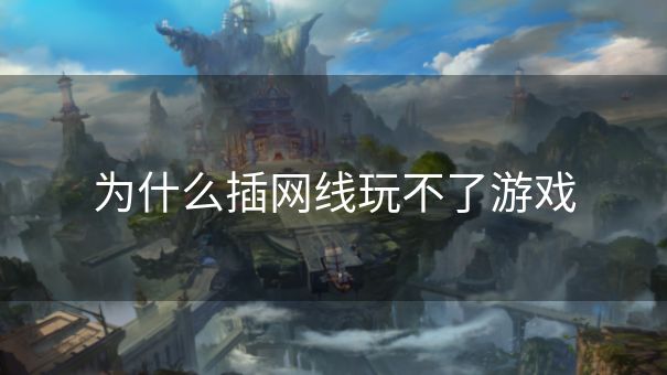 为什么插网线玩不了游戏