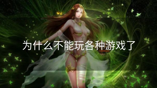 为什么不能玩各种游戏了