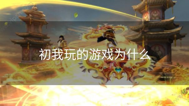 初我玩的游戏为什么