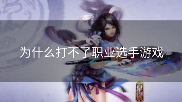 为什么打不了职业选手游戏