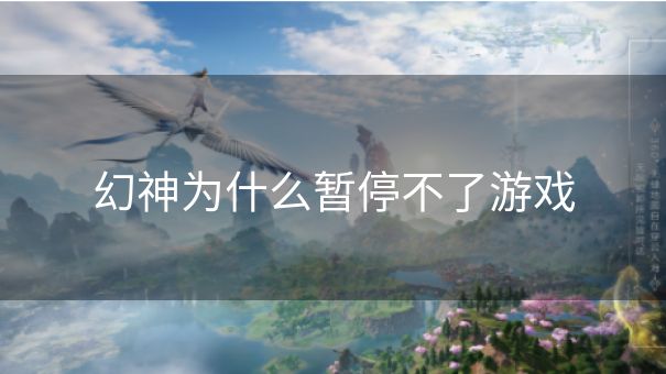幻神为什么暂停不了游戏