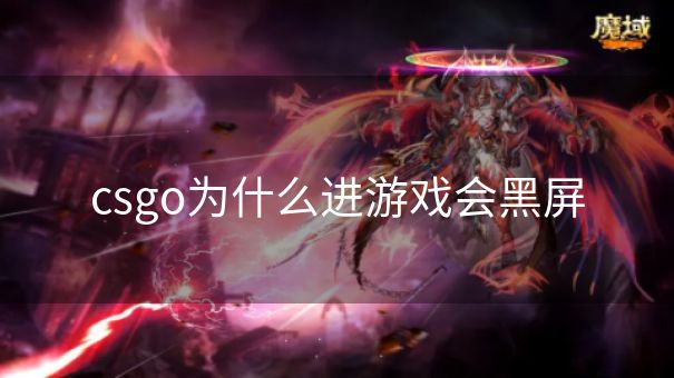 csgo为什么进游戏会黑屏