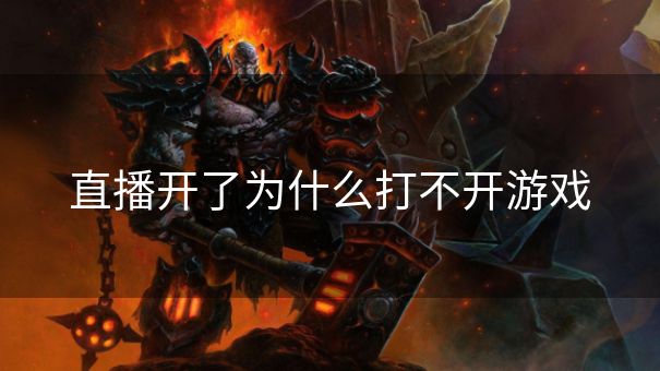 直播开了为什么打不开游戏