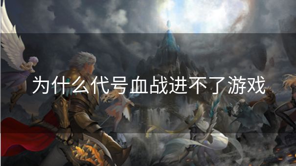 为什么代号血战进不了游戏