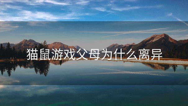 猫鼠游戏父母为什么离异