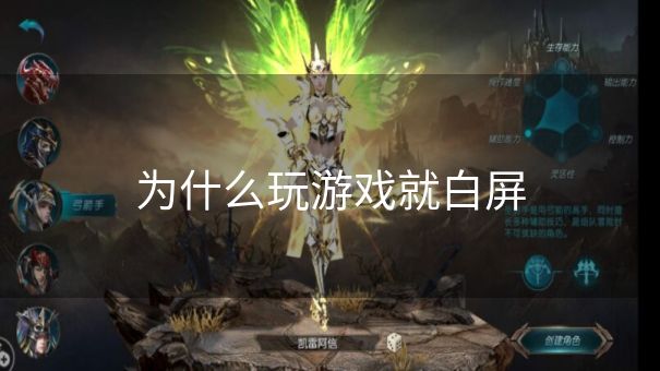 为什么玩游戏就白屏