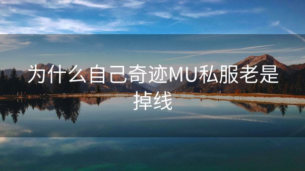 为什么自己奇迹MU私服老是掉线