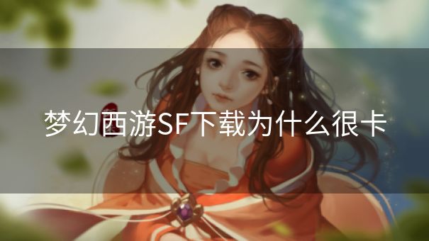 梦幻西游SF下载为什么很卡 梦幻西游SF下载为什么很卡