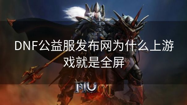 DNF公益服发布网为什么上游戏就是全屏