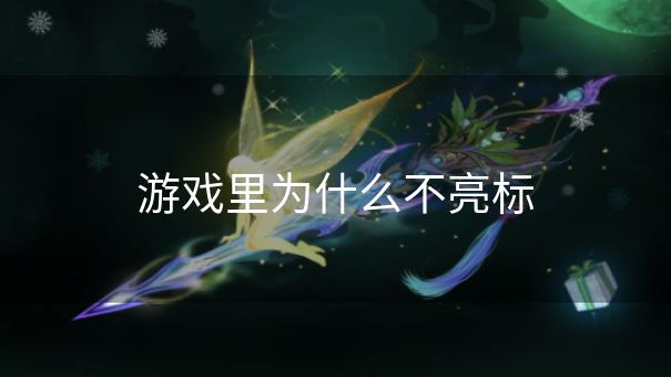 游戏里为什么不亮标