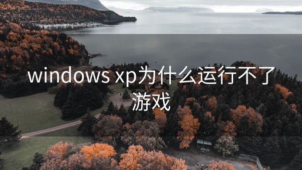 windows xp为什么运行不了游戏