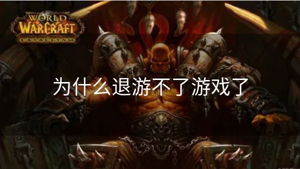 为什么退游不了游戏了