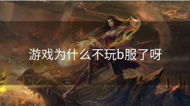 游戏为什么不玩b服了呀