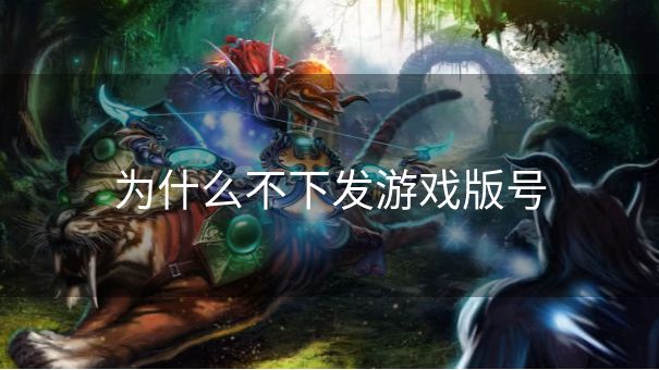为什么不下发游戏版号