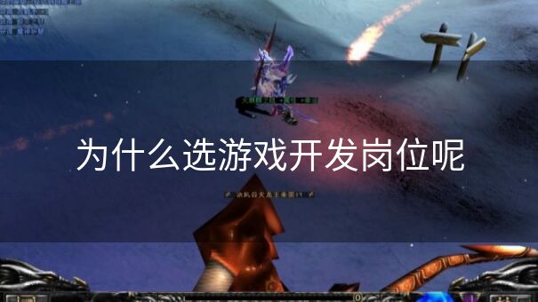 为什么选游戏开发岗位呢