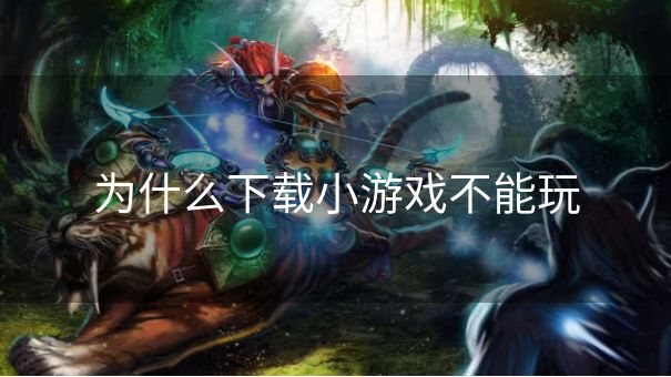 为什么下载小游戏不能玩