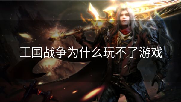 王国战争为什么玩不了游戏