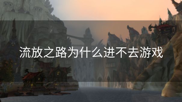 流放之路为什么进不去游戏