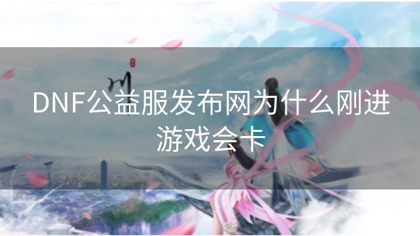 DNF公益服发布网为什么刚进游戏会卡