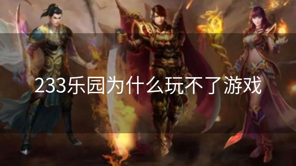 233乐园为什么玩不了游戏