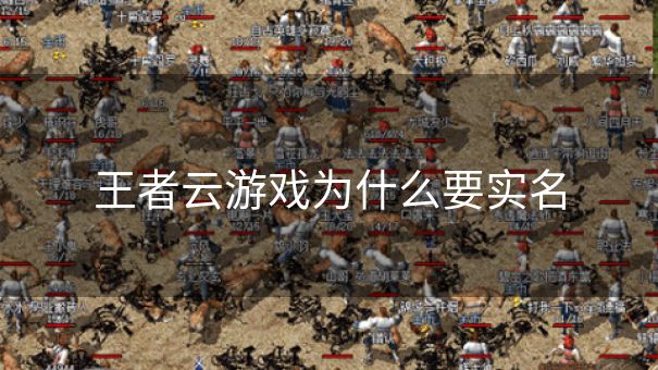 王者云游戏为什么要实名