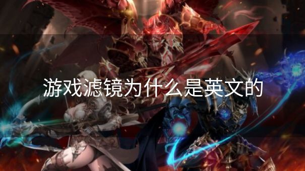 游戏滤镜为什么是英文的 游戏滤镜为什么是英文的