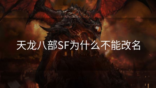 天龙八部SF为什么不能改名