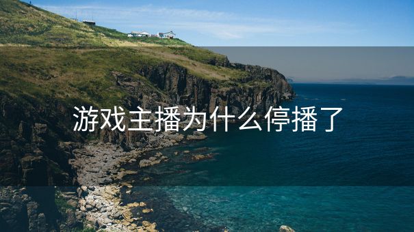 游戏主播为什么停播了
