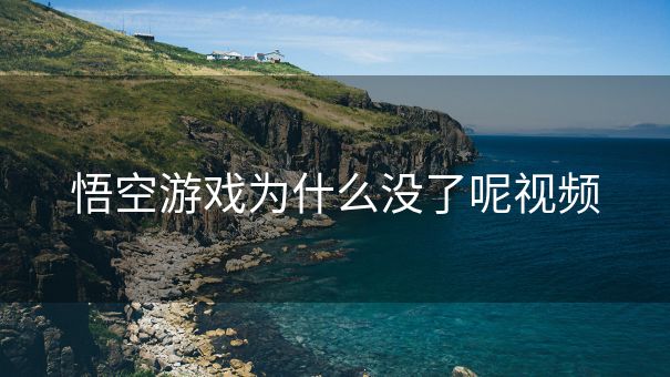 悟空游戏为什么没了呢视频