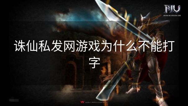 诛仙私发网游戏为什么不能打字