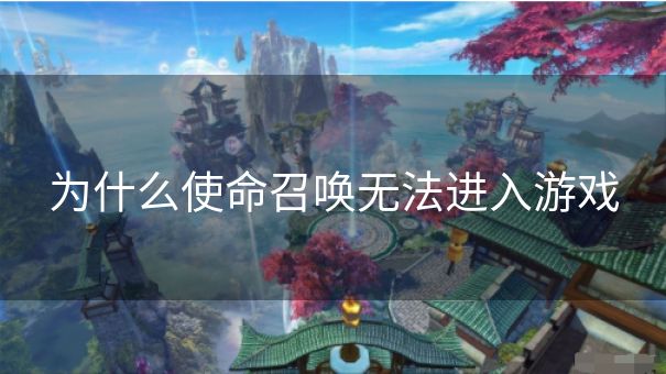 为什么使命召唤无法进入游戏
