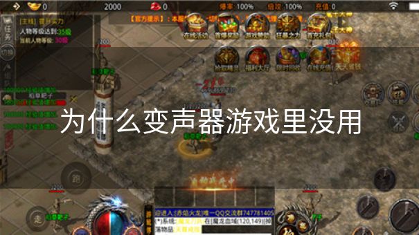 为什么变声器游戏里没用