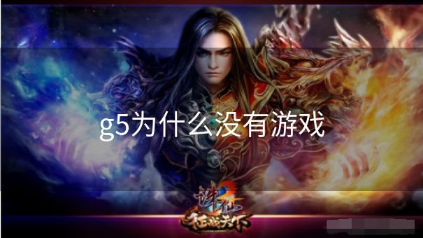 g5为什么没有游戏