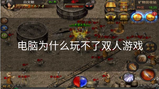 电脑为什么玩不了双人游戏