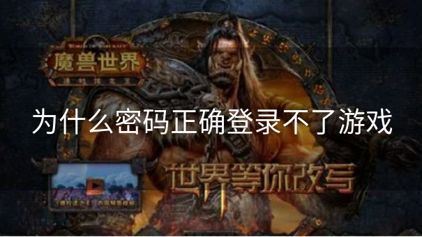 为什么密码正确登录不了游戏